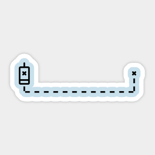 Geocache track Sticker